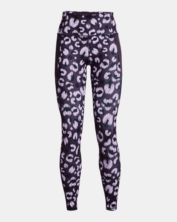 Women's UA Reflect Printed Full-Length Leggings, Purple, pdpMainDesktop image number 4